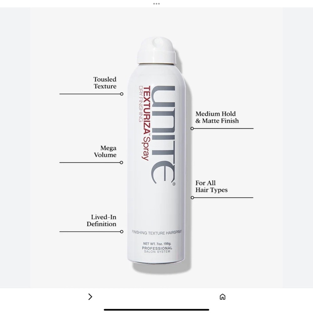 Unite Texturiza Spray - White - Picture 4 of 4
